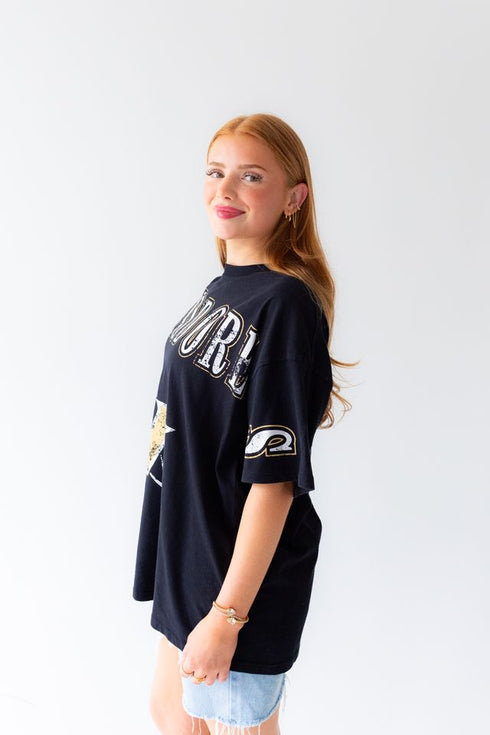 Vanderbilt Southern Split Oversized Band Tee